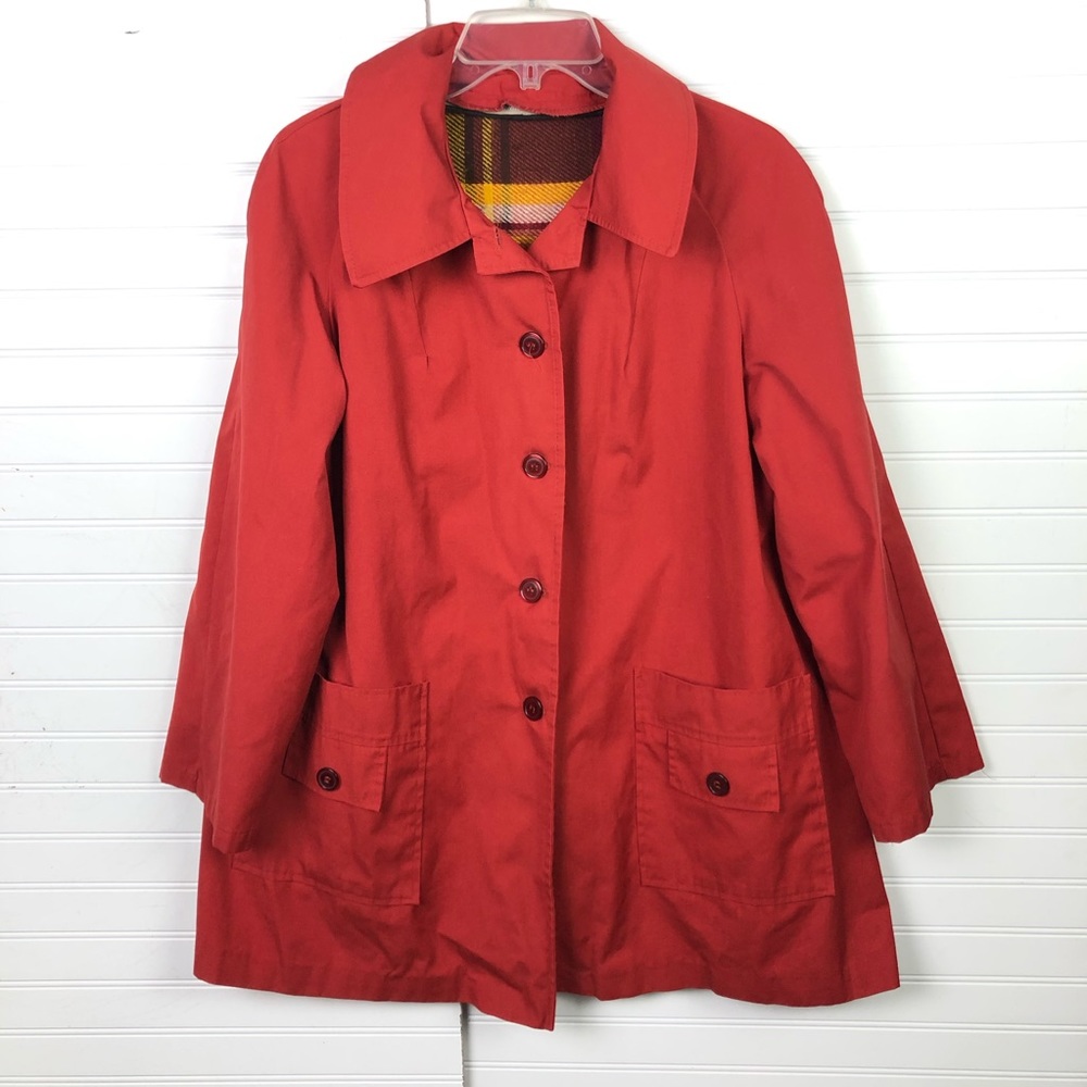 Vintage Montgomery Ward Blanket Lined Swing Coat Jacket Gabardine